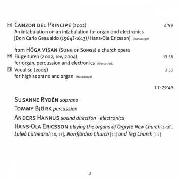 SACD Hans-Ola Ericsson: The Four Beasts' Amen