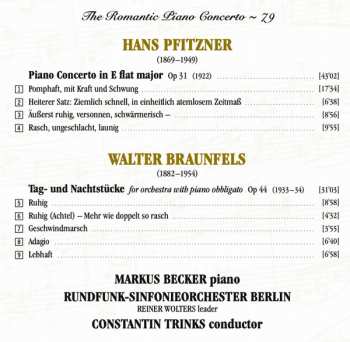 CD Hans Pfitzner: Piano Concerto in E flat major, Tag- und Nachtstücke