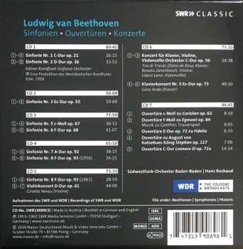 7CD/Set di cofanetti Ludwig van Beethoven: Sinfonien / Ouvertüren / Konzerte