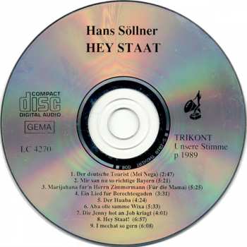 CD Hans Söllner: Hey Staat!