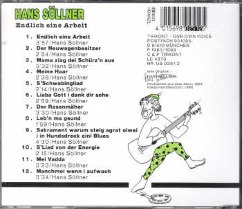 CD Hans Söllner: Endlich Eine Arbeit! Live