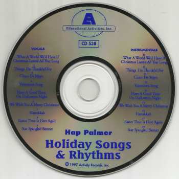 CD Hap Palmer: Holiday Songs & Rhythms