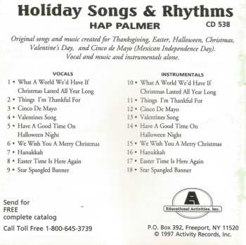 CD Hap Palmer: Holiday Songs & Rhythms