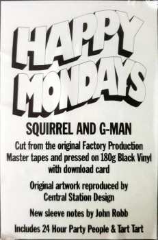 LP Happy Mondays: Squirrel And G-Man Twenty Four Hour Party People Plastic Face Carnt Smile (White Out)