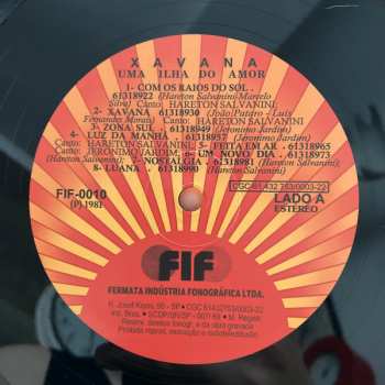 LP Hareton Salvanini: Xavana, Uma Ilha Do Amor LTD | NUM | DLX