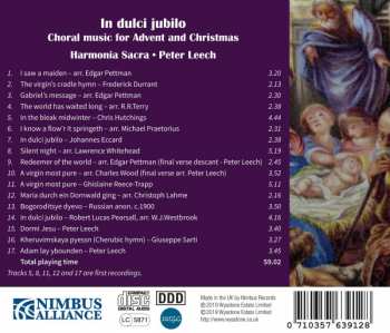 CD Harmonia Sacra: In Dulci Jubilo: Choral Music For Advent And Christmas