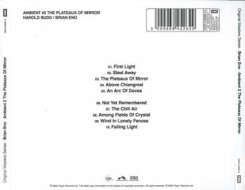 CD Brian Eno: Ambient 2 The Plateaux Of Mirror