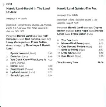 2CD Harold Land: Four Classic Albums