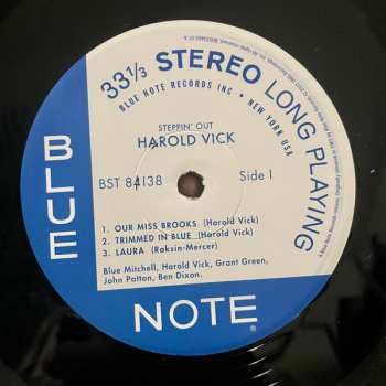 LP Harold Vick: Steppin' Out!