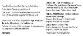 CD The Hilliard Ensemble: Royal Manuscripts: The Genius Of Illumination