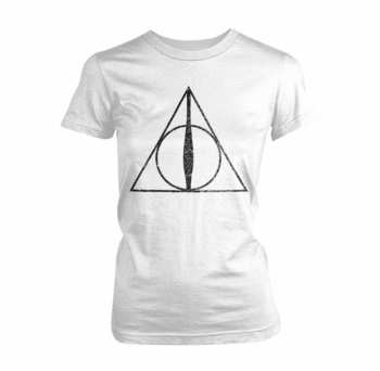 Merch Harry Potter: Maglietta Donne Deathly Hallows Symbol