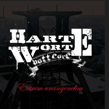 LP Harte Worte: Extrem Unangenehm (transparent Red W/ Red Splatter)