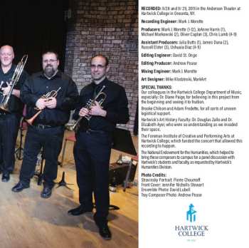 CD Hartwick Faulty Wind Octet: Stravinsky: Alone No More