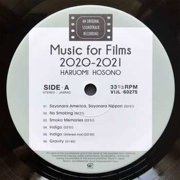 LP Haruomi Hosono: Music For Films 2020-2021