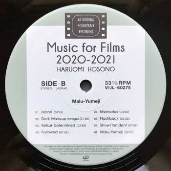 LP Haruomi Hosono: Music For Films 2020-2021