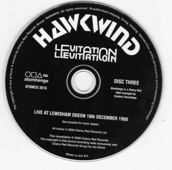 3CD/Set di cofanetti Hawkwind: Levitation DLX | LTD