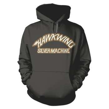 Merch Hawkwind: Felpa con cappuccio Silver Machine (charcoal)