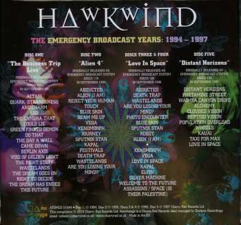 5CD/Set di cofanetti Hawkwind: The Emergency Broadcast Years: 1994 - 1997