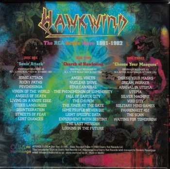 3CD/Set di cofanetti Hawkwind: The RCA Active Years 1981-1982