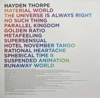 LP Hayden Norman Thorpe: Moondust For My Diamond LTD