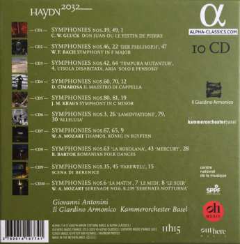 10CD/Set di cofanetti Joseph Haydn: Vol. 1-10 The Symphonies