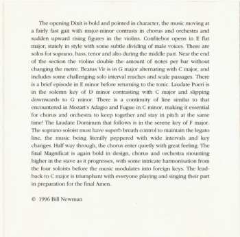 CD Wolfgang Amadeus Mozart: Mass In Time Of War / Vesperae Solennes De Confessore