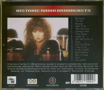 CD Heart: Live In Portland '89
