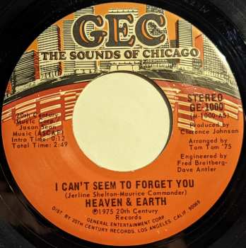 LP Heaven And Earth: I Can't Seem To Forget You
