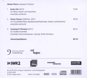 CD Hèctor Parra: Caressant L'Horizon