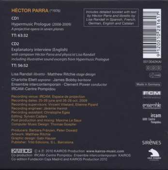 2CD/Set di cofanetti Ensemble Intercontemporain: Hypermusic Prologue - A Projective Opera In Seven Planes