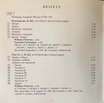 2CD/Set di cofanetti Edvard Grieg: The Heifetz Chamber Music Collection I