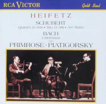 CD Johann Sebastian Bach: Quintet, D.956, Trio D.581, Ave Maria, 3 Sinfonias