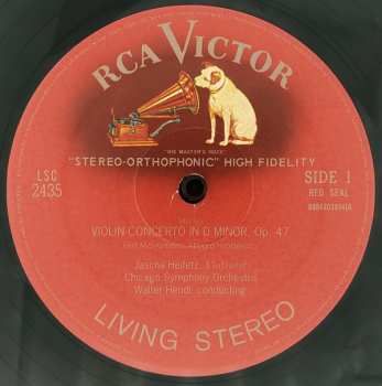 LP The Chicago Symphony Orchestra: Violin Concerto In D Minor, Op. 47
