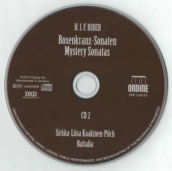 2CD Heinrich Ignaz Franz Biber: Rosenkranz Sonaten (Mystery Sonatas)