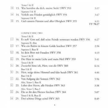 2CD Heinrich Schütz: Symphoniae Sacrae Op. 10