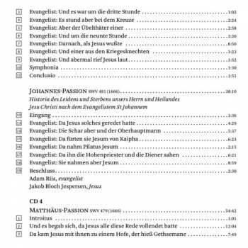 4CD/Set di cofanetti Heinrich Schütz: The Complete Narrative Works 