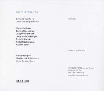 CD Heinz Holliger: Con Slancio