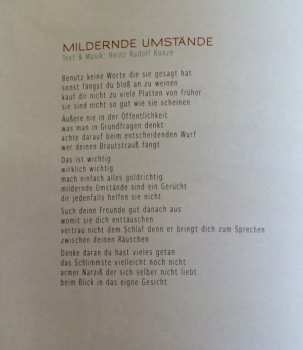 2CD Heinz Rudolf Kunze & Räuberzivil: Hier Rein Da Raus
