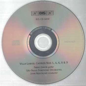 CD Heitor Villa-Lobos: Choros Nos 1 · 4 · 6 · 8 · 9 (Volume 2)
