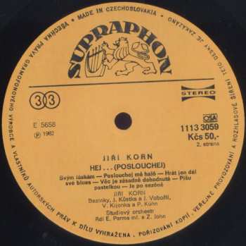 LP Jiří Korn: Hej...(Poslouchej)