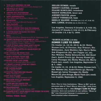 CD Helen Humes: 'Tain't Nobody's Biz-ness If I Do + Songs I Like To Sing!