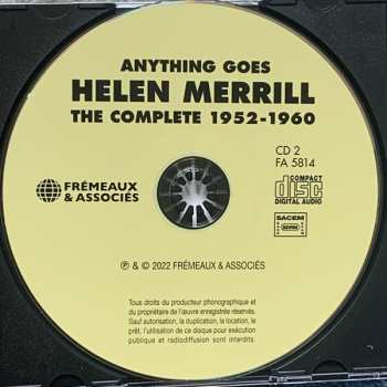 4CD/Set di cofanetti Helen Merrill: Anything Goes (The Complete 1952-1960)