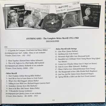4CD/Set di cofanetti Helen Merrill: Anything Goes (The Complete 1952-1960)