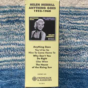 4CD/Set di cofanetti Helen Merrill: Anything Goes (The Complete 1952-1960)