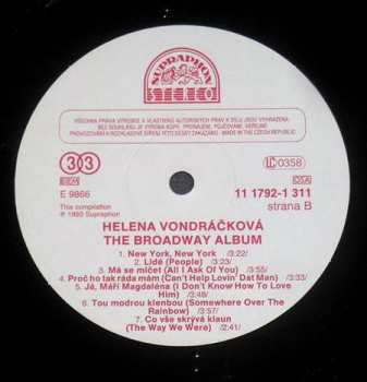 LP Helena Vondráčková: The Broadway Album (INSERT + KUPÓN)