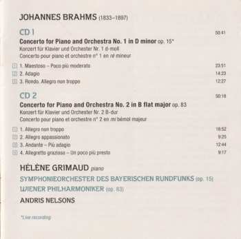 2CD Johannes Brahms: Concertos