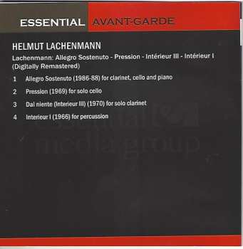 CD Helmut Lachenmann: Allegro Sostenuto / Pression / Intérieur III / Intérieur I