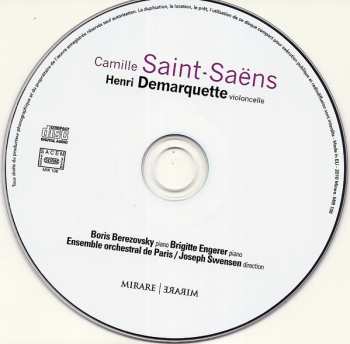 CD Henri Demarquette: Camille Saint-Saëns