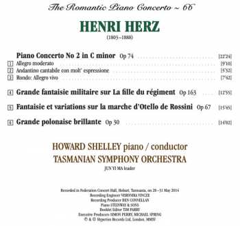 CD Howard Shelley: Piano Concerto No 2, Op 74 / Grande Polonaise Brillante, Op 30 / Fantaisie Et Variations Sur La Marche D'Otello De Rossini, Op 67 / Grande Fantaisie Militaire Sur La Fille Du Régiment, Op 163