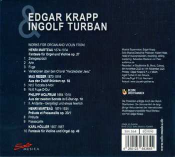 CD Max Reger: Works From Marteau, Wolfrum, Reger, Höller